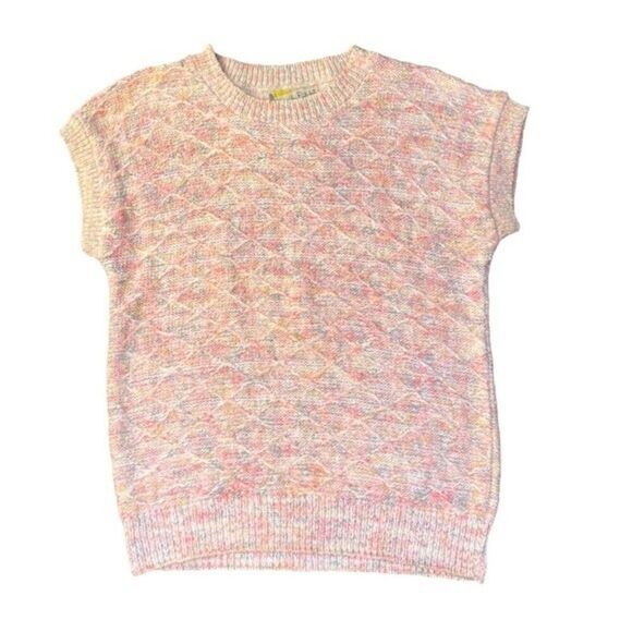 Diana von Furstenberg sweater womens vintage short sleeve knit sweater medium